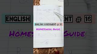 English Assessment # 16 | Homeschool Guide
