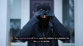 Criminal Law - Robbery  www.e-lawresources.co.uk