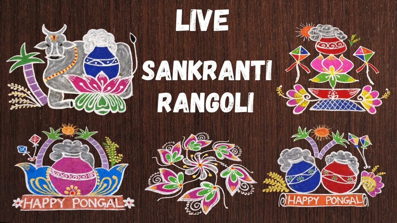 LIVE SANKRANTI RANGOLI 2026 | LIVE PONGAL KOLAM | DIVYA RANGOLI DESIGNS