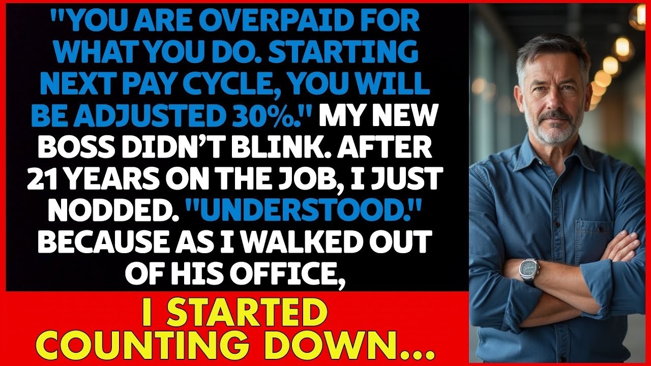 After 21 YEARS, my BOSS cut my PAY by 30%—I said 
