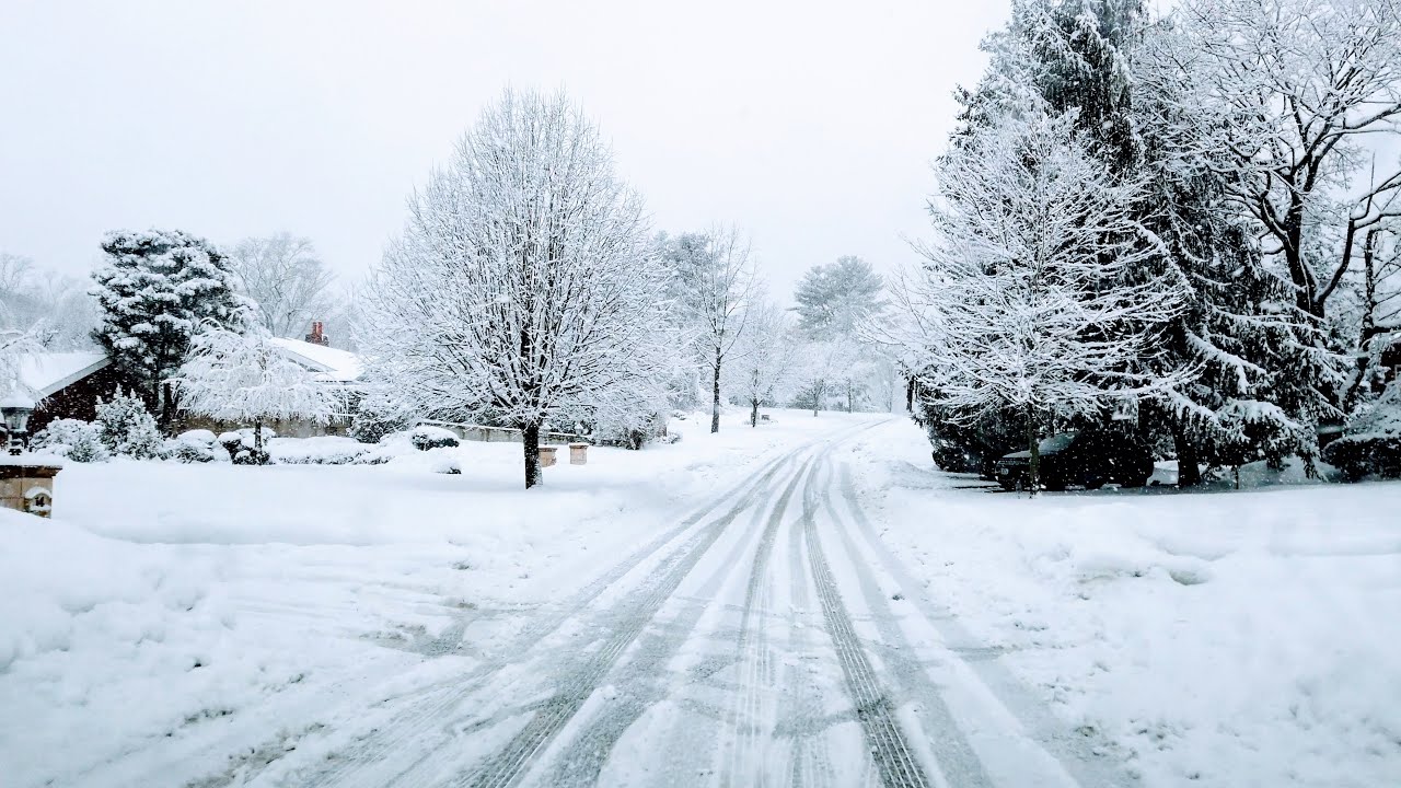 Driving in Heavy Snow 🚗 ❄️ Long Island New York | February 2021