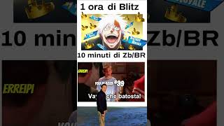 1 ora di Blitz VS 10 minuti di Zero Build 😂🔥 #fortnite #shorts