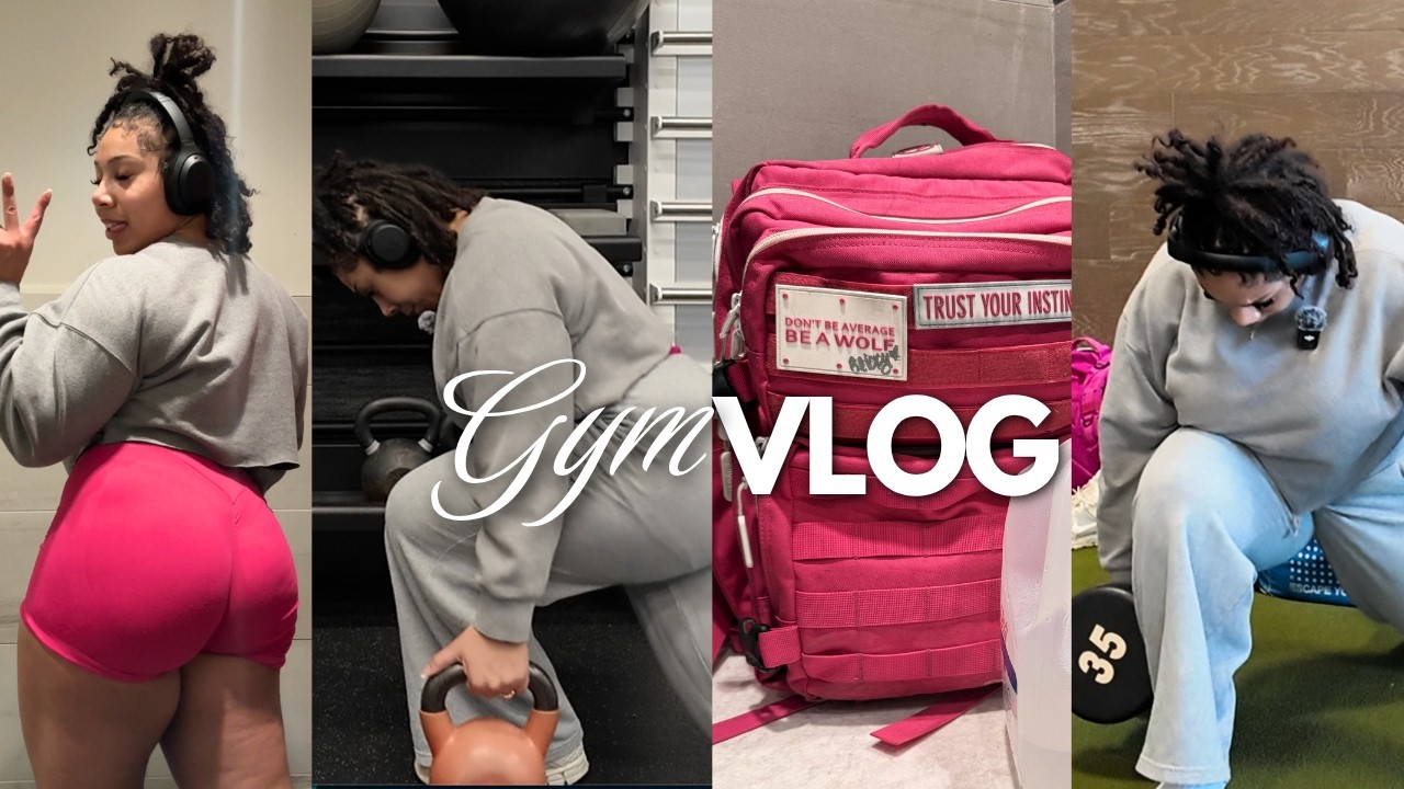 Gym Vlog | Glute Day + Key Exercises For Building A Shelf 🍑