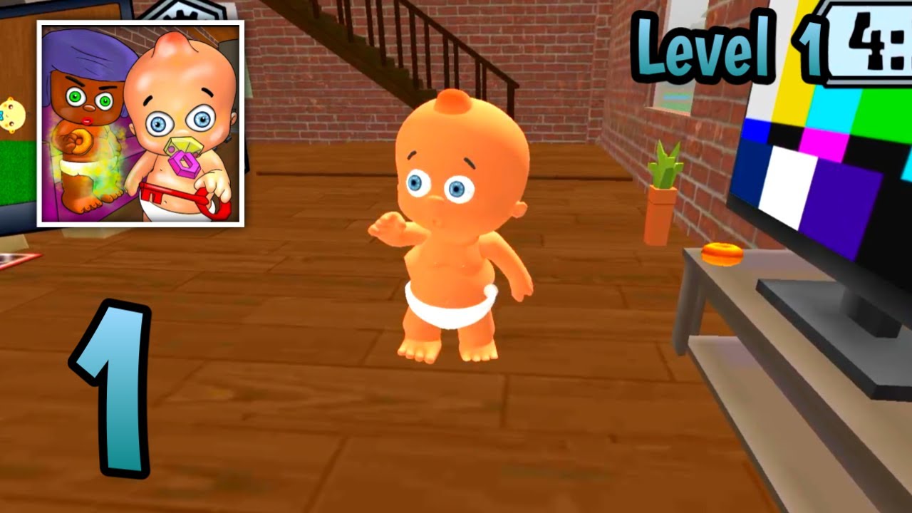 Baby Neighbor Siblings Level 1 Gameplay | Pro Gamer - YouTube