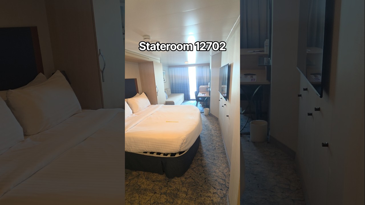 Utopia of the Seas 12702 Ocean view balcony stateroom #royalcaribbean #cruise #cruiseport #vacation