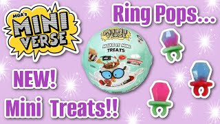 Famous NEW Miniverse Treats! Making TINY Ring Pops! These are the CUTEST!! Profile