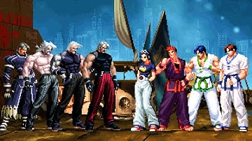 【KOF Mugen】Rugal Bernstein Team vs Kim Kaphwan Team 🔥 Intense AI Fight