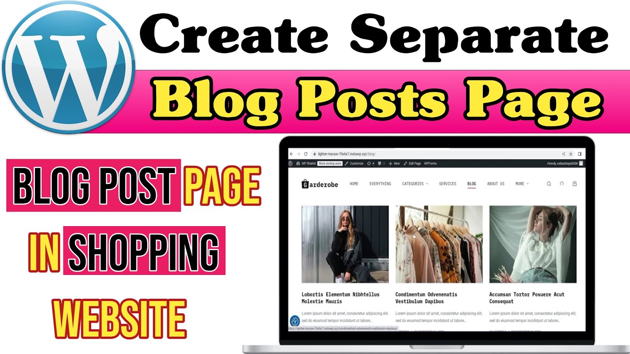 Create a Separate Blog Page in WordPress Website | WooCommerce Blog Page Setup