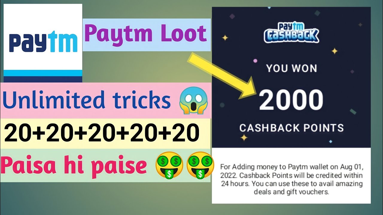 Paytm  offer today/new offer today/paytm loot today/new biggest earning offer/Paytm add money offer