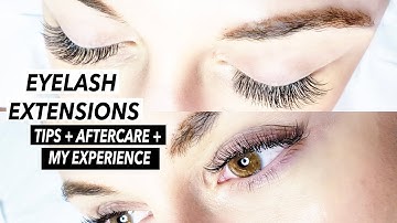 EVERYTHING YOU NEED TO KNOW ABOUT LASH EXTENSIONS | Tips + Aftercare + My First Time