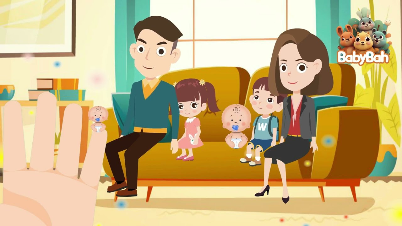 👋 Finger Family Song | Learn with Fun & Interactive Nursery Rhyme | Sing Along!