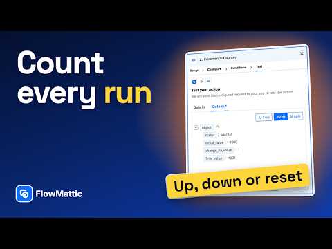 FlowMattic Counter Explained — Auto-Number, Count Up or Down, Take Turns
