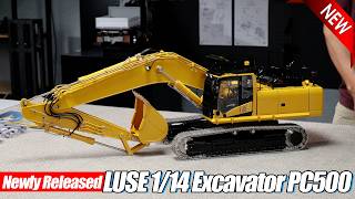 Let’s dive into all the details and functions of the PC500 metal hydraulic RC excavator!