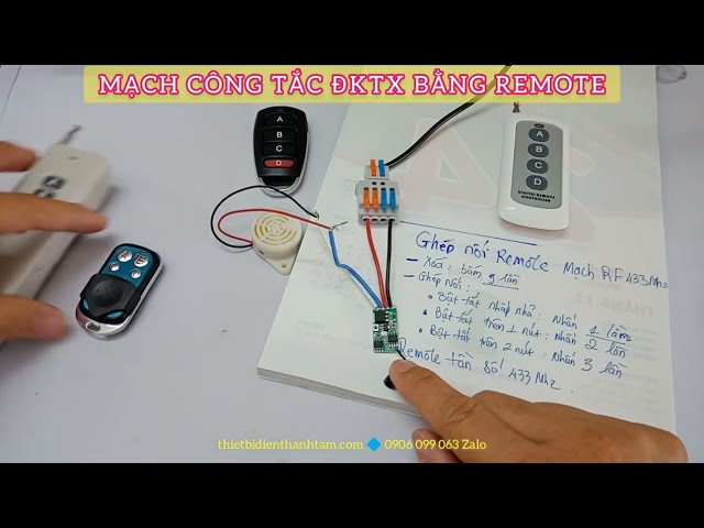 🔷 Cách SỬ DỤNG HIỆU QUẢ MẠCH ĐIỆN THU SÓNG RF. Ghép Remote cho mạch điều khiển từ xa. 3,6-36VDC