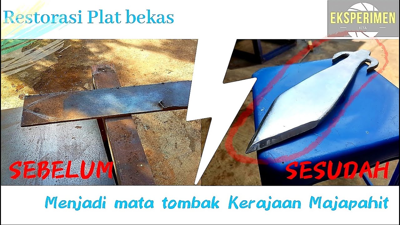  Kreatif  Membuat Tombak dari  bahan besi  bekas  dan 