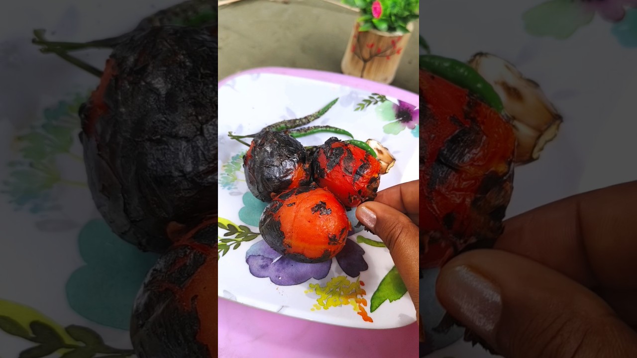 বিলাহী চাটনী | Bilahi Chutney Recipe | Bilahi Pitika Recipe |  Smoked Tomato | 