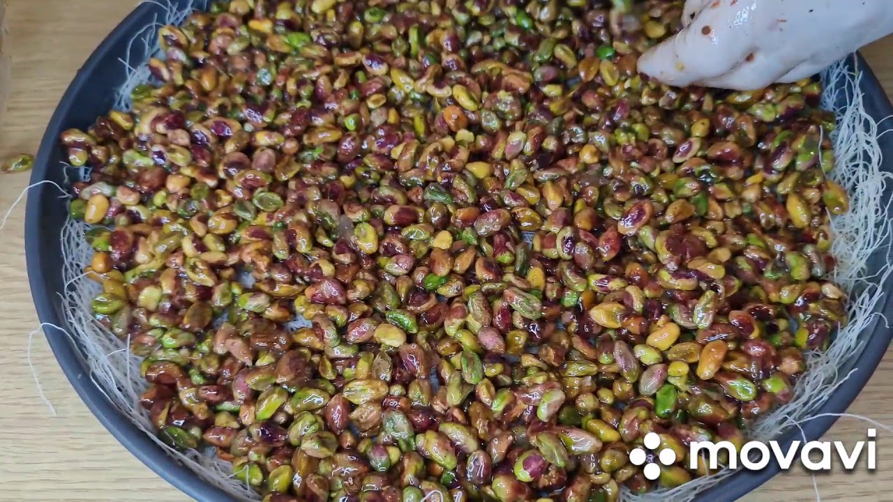 #كنافه بالفستق الحلبي#  مع الشيف ابو حسن