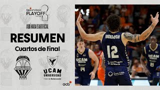 Valencia Basket  UCAM Murcia (8696) RESUMEN | Playoff Liga Endesa 2024