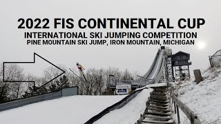 2022 FIS Continental Cup Ski Jumping At Pine Mountain Ski Jump, Iron Mountain, MI | Jason Asselin