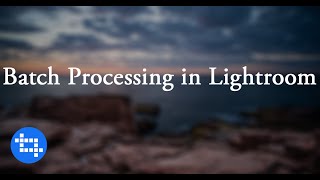 Batch Processing in Adobe Lightroom
