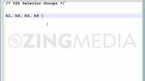 CSS Introduction: CSS selector groups
