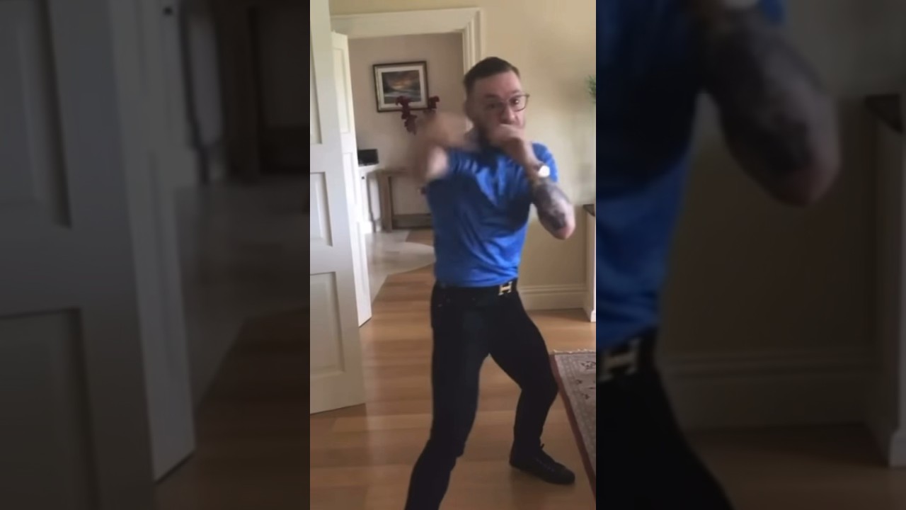 Conor Mcgregor&rsquo;s iconic jab, slip and uppercut video😂 #boxing #conormcgregor #subscribe #gaming