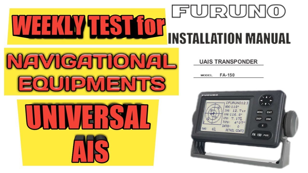UNIVERSAL AIS NAVIGATIONAL EQUIPMENTS Weekly Test Tutorial 4 YouTube