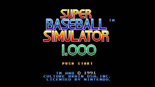 The Best of Retro VGM #1221 - Super Baseball Simulator 1.000 (SNES/Super Famicom) - Team Performance screenshot 4