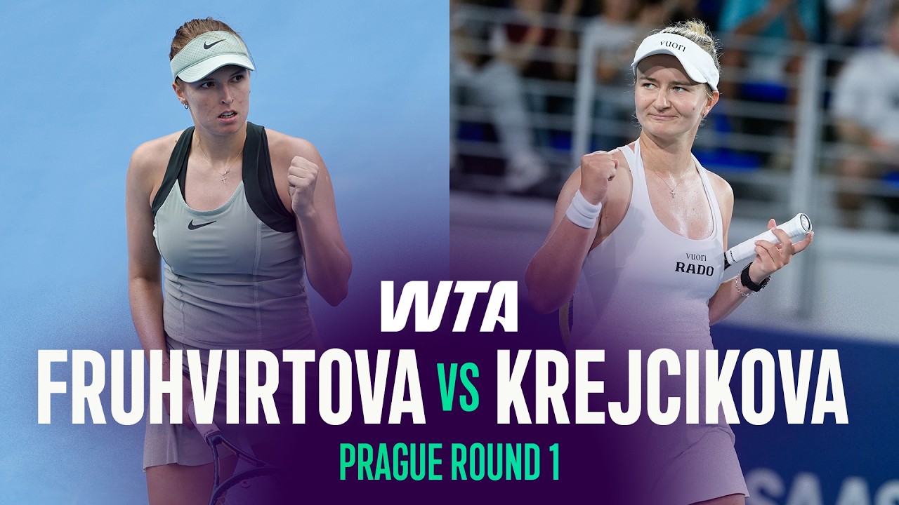 Linda Fruhvirtova vs. Barbora Krejcikova | 2026 Prague Round 1 | WTA Match Highlights