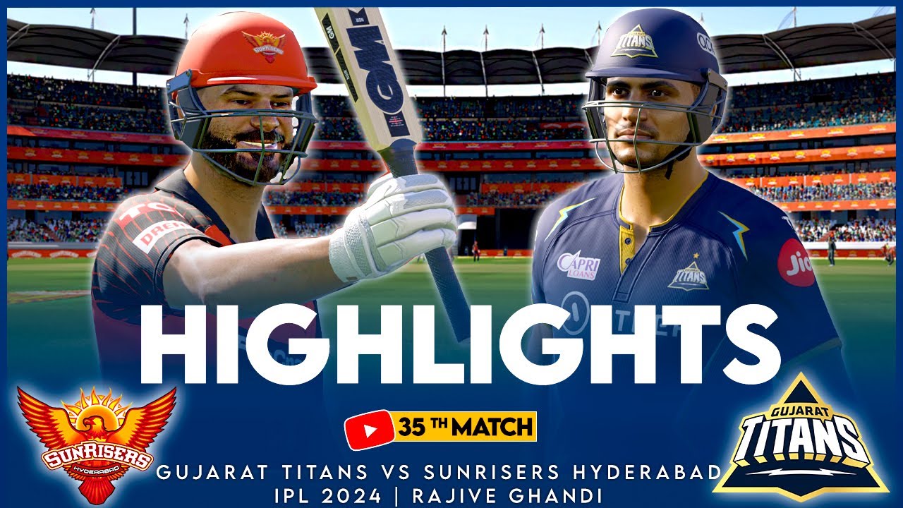 CRICKET 24 : Sunrisers Hyderabad vs Gujarat Titans Gameplay Highlights ...