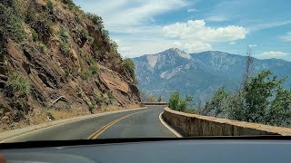 Very scenic but dangerous drive along the Generals Highway at Sequoia Kings Canyon National Park