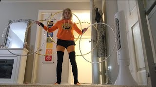 5 hoop hula hoop trick