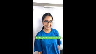 Getting Her Braces Removed | Braces Removal Process | Braces Before & After | Braces Removal Video