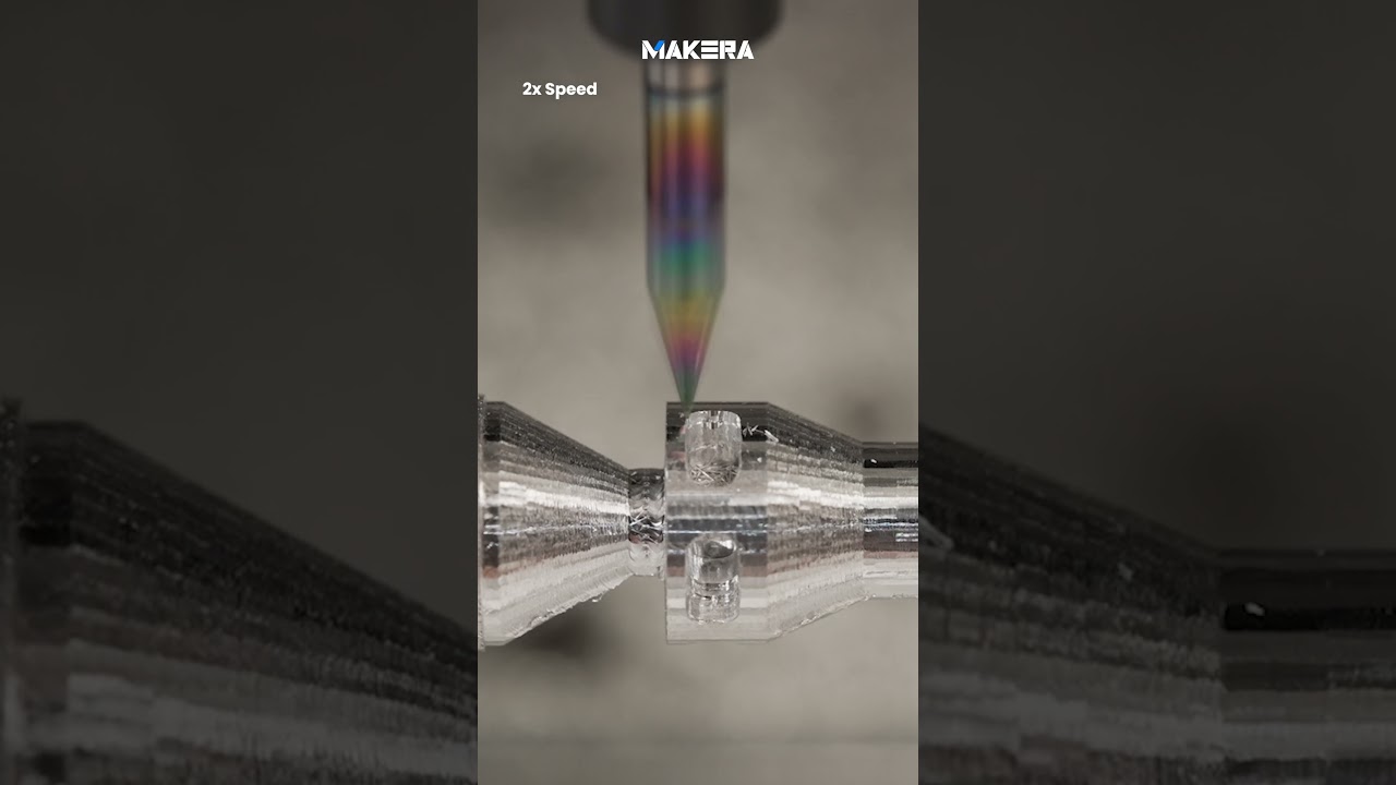 Grooving and Milling Metal into Flower Stem