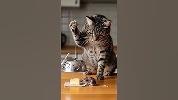 Shocking! 😱😱The cat sets a trap and waits in silence やばすぎ！😱😱猫は罠を仕掛けて静かに待っている #shorts #tabbycat #trap