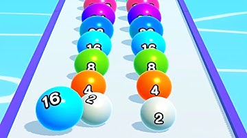 Ball Run 2048 Merge Number ! MAX LEVELS Gameplay Walkthrough New Update Part 205 android, ios