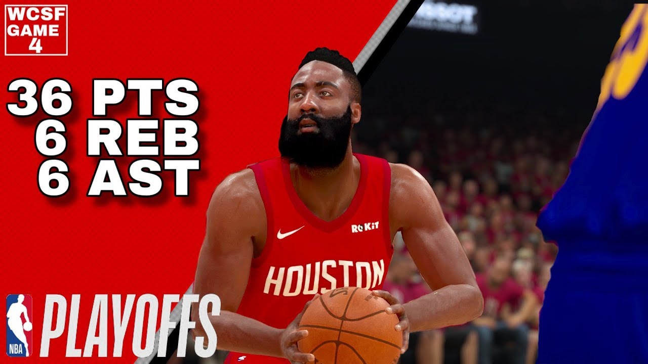 James Harden Full Highlights vs Warriors (05.06.2019) 2019 Playoffs WCSF Game 4 NBA 2K19 YouTube