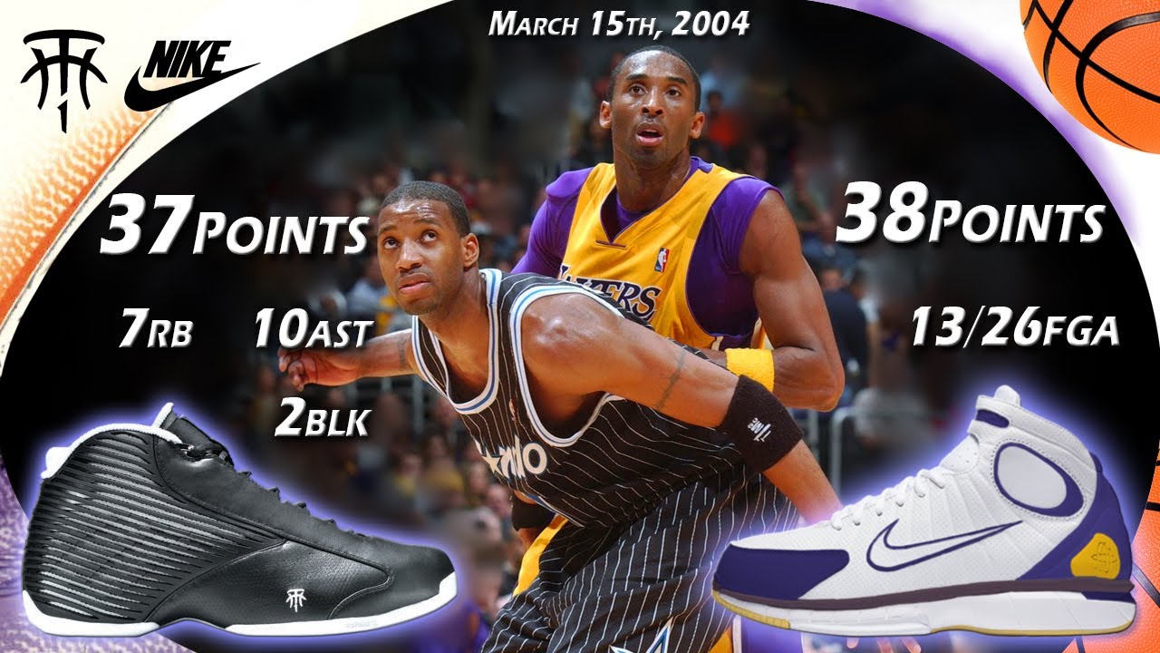 Tracy McGrady VS Kobe Bryant Face-off March 15th 2004 - YouTube