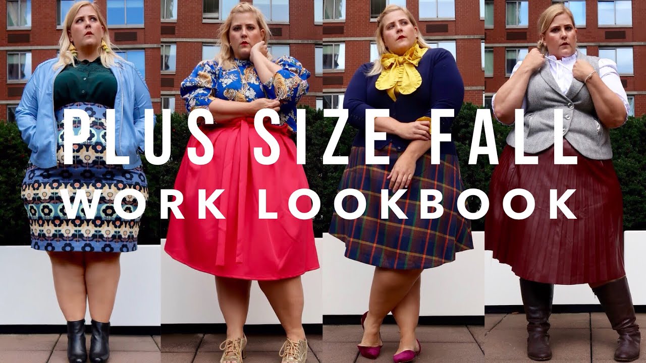 Fall 2017 Plus Size LookBook: Work Outfit Ideas - YouTube