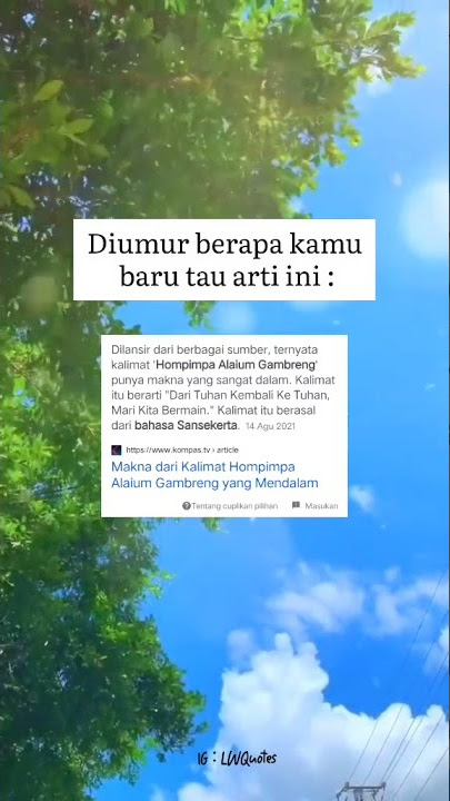 Arti Hompimpang Alaium Gambreng