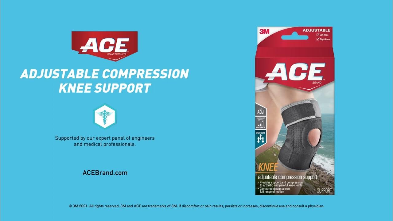 ACE™ Adjustable Compression Knee Support—How to Wear YouTube