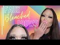 Faux Bleached Eyebrows Attempt