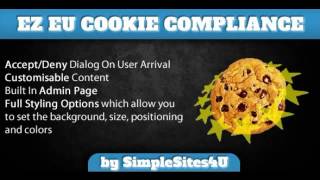 Preview EZ EU Cookie Compliance WordPress