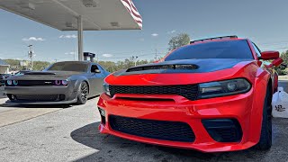 ILLEGAL FLAME TUNED SCAT PACK CUTTING UP ON THE HIGHWAY WITH DEMON SWAPPED CHARGER..