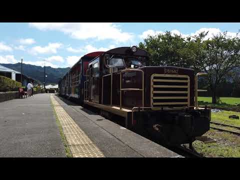 南阿蘇鉄道トロッコ列車（到着）