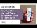 KSL-421-BR - Natural, Tinted Sunscreen with IR Protection