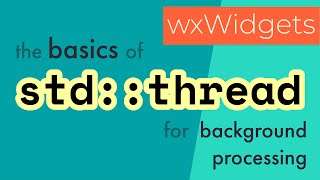 wxWidgets: using std::thread for background processing screenshot 5