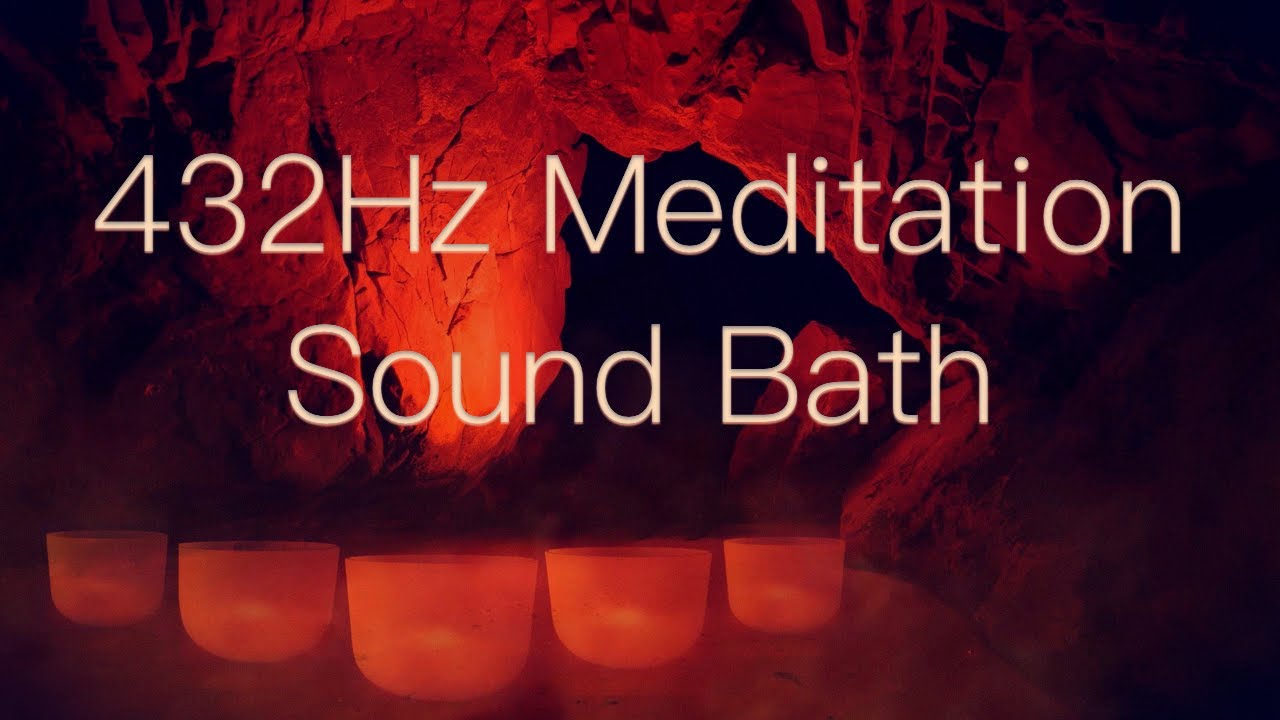432Hz Crystal Singing Bowls Sound Bath   1 Hour Healing Meditation Music