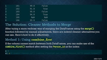 The Best Way to Join Two DataFrames in Pandas Based on a Common Column