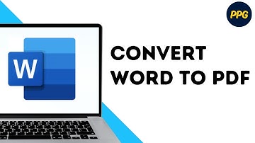 How to convert word document into PDF ?